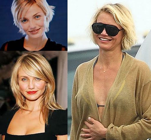 cameron diaz and her brand new hair cut! |